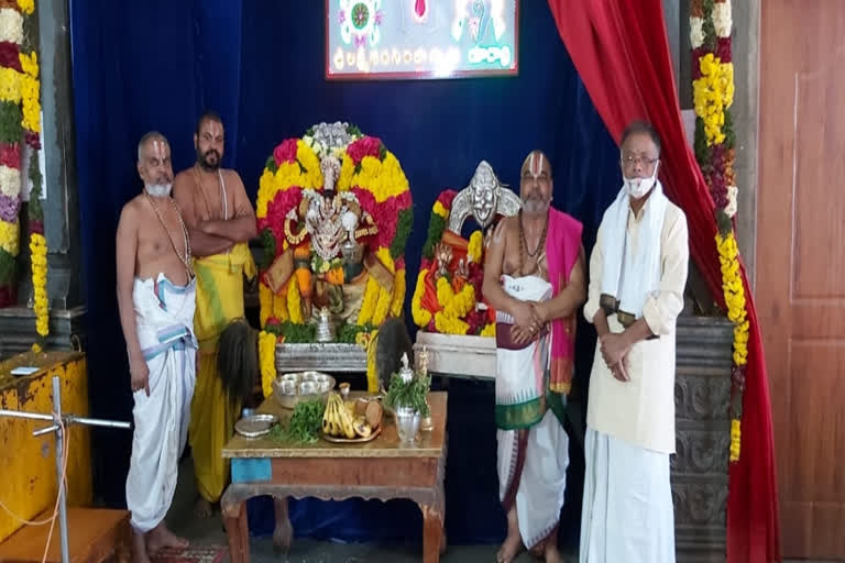 4th day special festivities in yadadri temple