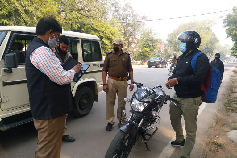 challan campaign started in prayagraj