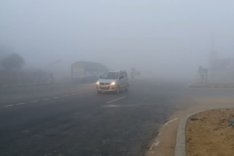 Sikar temperature minus, सीकर में कड़ाके की ठंड