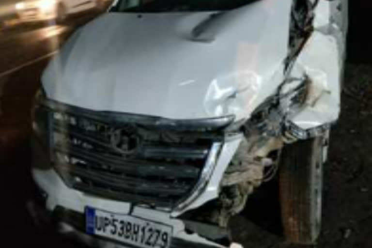 BJP प्रदेश अध्यक्ष के काफिले की एक गाड़ी दुर्घटनाग्रस्त