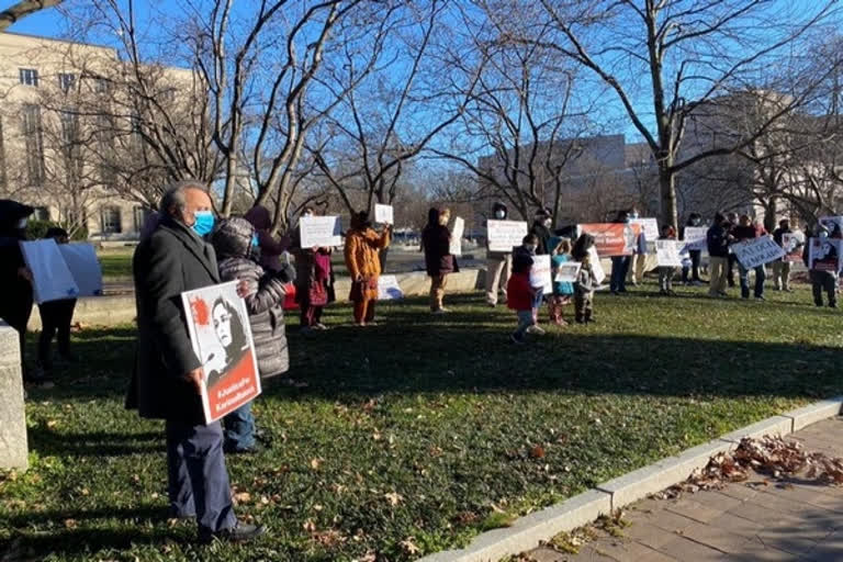 Protests outside Canada consulate in New York over Karima Baloch's death