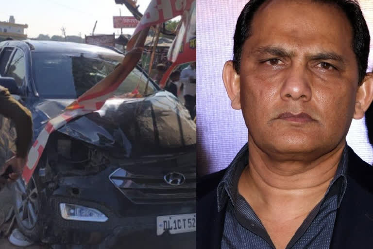 I am well and safe: Azharuddin after escaping car accident