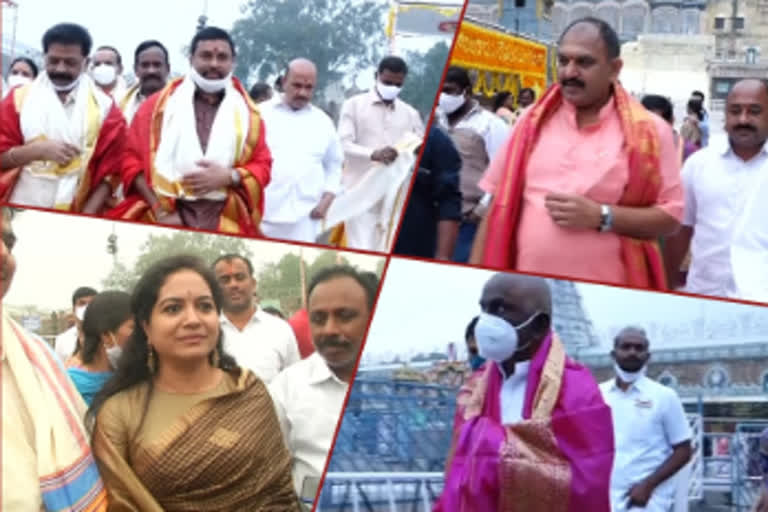 VIPs visit Tirumala in Chittoor district