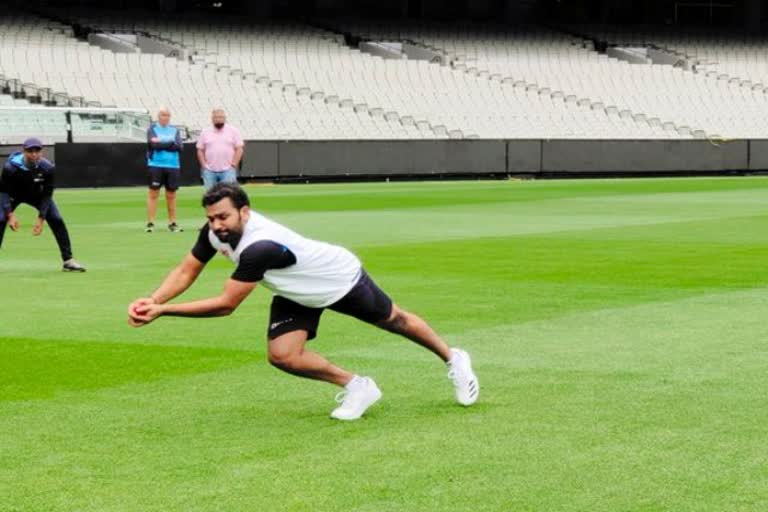 Rohit getting started with eye on third Test