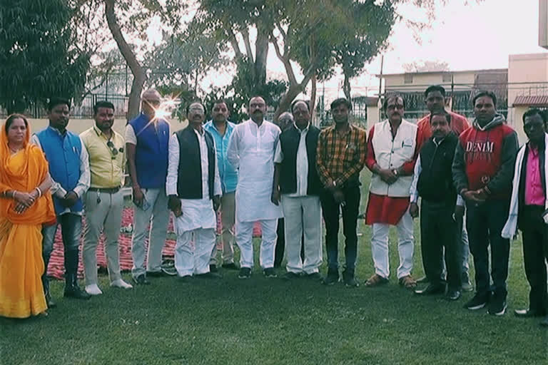 LEKHAK Chaturvedi became president of District Sarpanch Association for the second time IN Balod