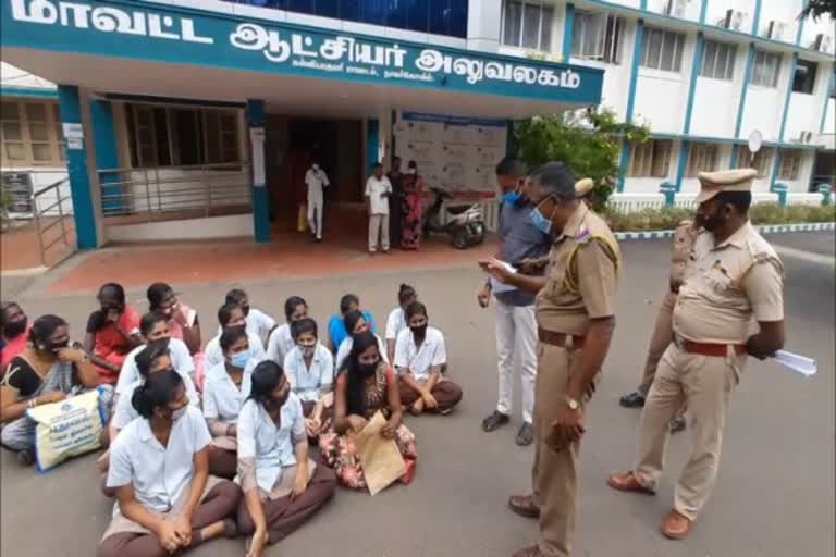 Nursing college run without government permission students lodged complaint  kanyakumari district news