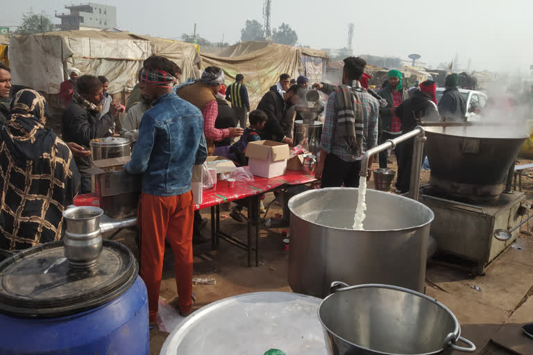 Coffee Machines at singhu Border