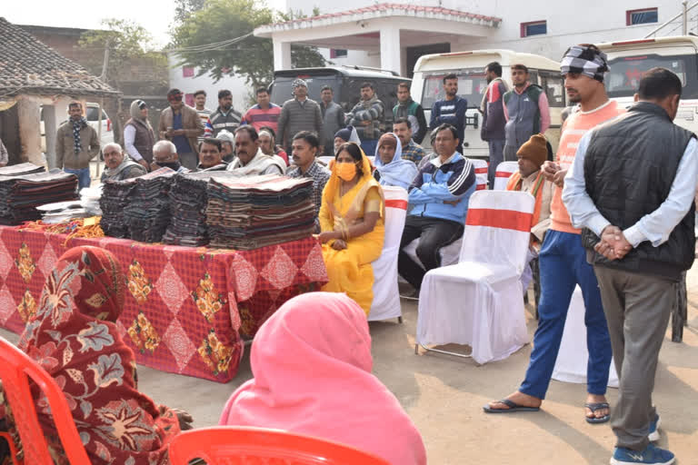 Blankets distribution in rohtas