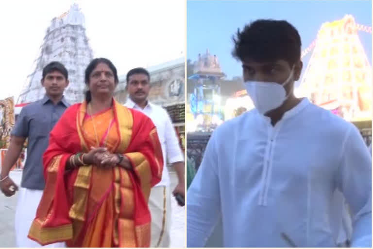 vips visit tirumala in chittoor district