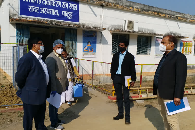 dry run started in two hospitals for covid-19 vaccination in pakur