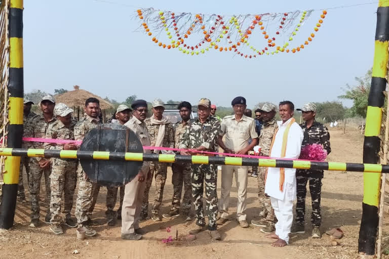 new entrance gate for tourists at belara gondmohali in tadoba tiger reserve