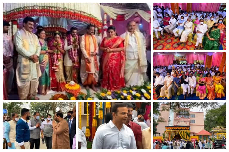 Celebrities attend the wedding of Lagadapati Rajagopal's daughter  in tirumala