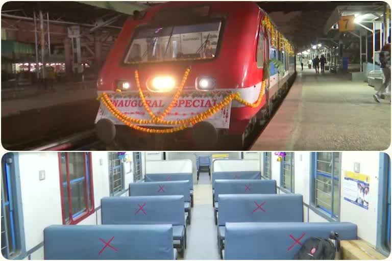 The maiden DEMU train service to the Kempegowda