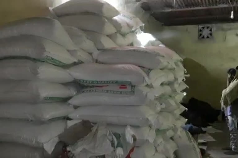 Seizure of illegally stored ration rice