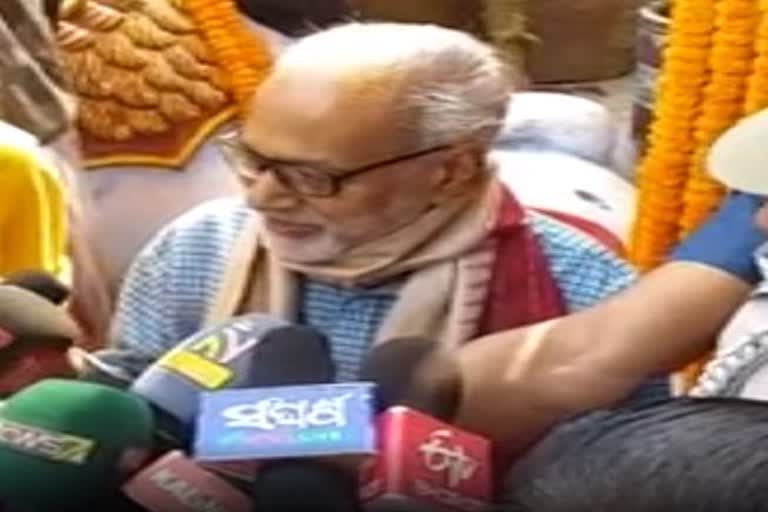 Odisha governor turns back from Jagannath Temple  കൊവിഡ് നെഗറ്റീവ് സർട്ടിഫിക്കറ്റ്  ഒഡീഷ ഗവർണർ ഗണേഷി ലാൽ  Governor Ganeshi Lal  പുരി ജഹന്നാഥ ക്ഷേത്രം  puri Jagannath Temple