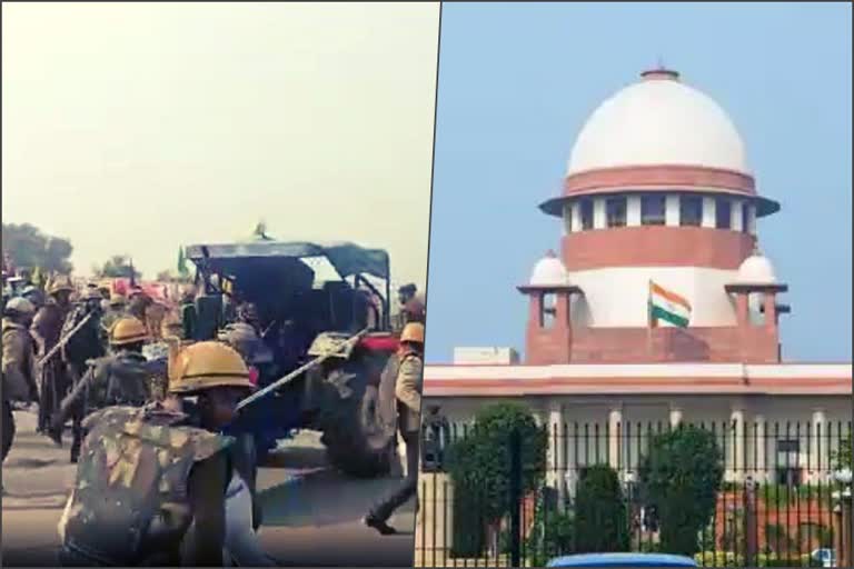 lathi charge farmers issue in supreme court