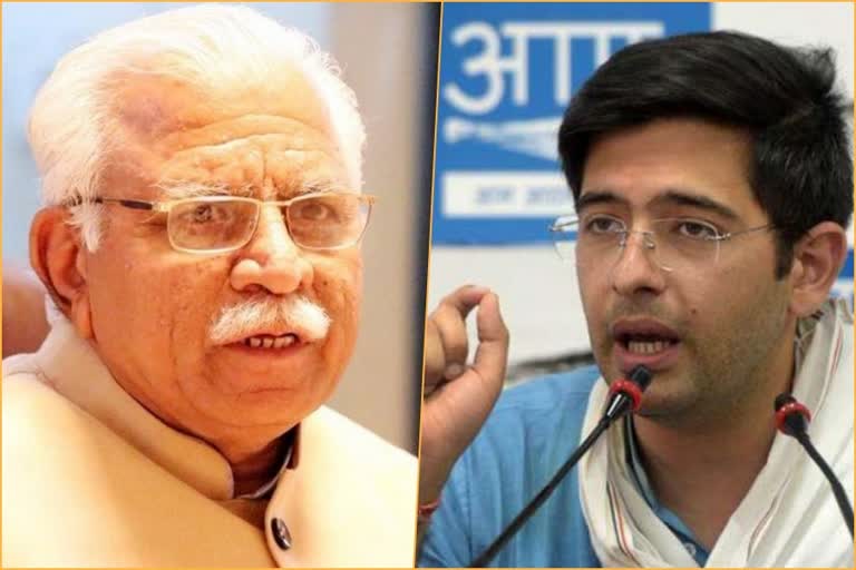 AAP spokesperson Raghav Chaddha calls CM Manohar Lal as General dwyer