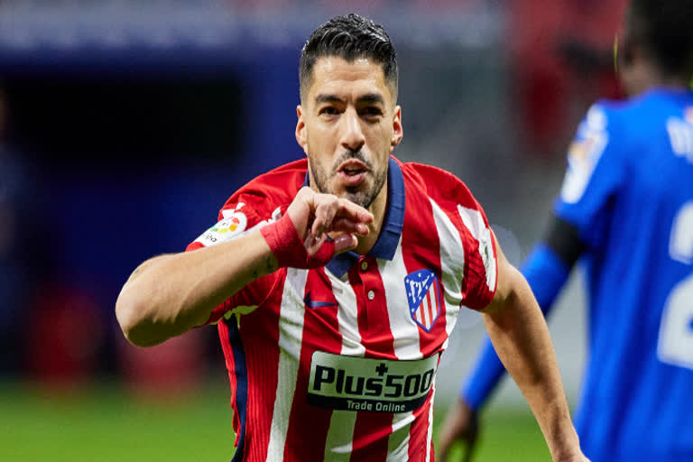 la liga: luiz suarez helps Atletico madrid win