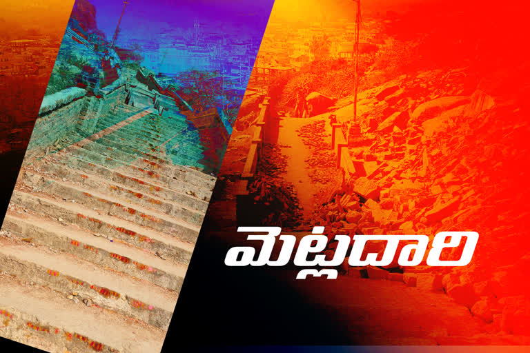 stairway renovation in yadadri temple