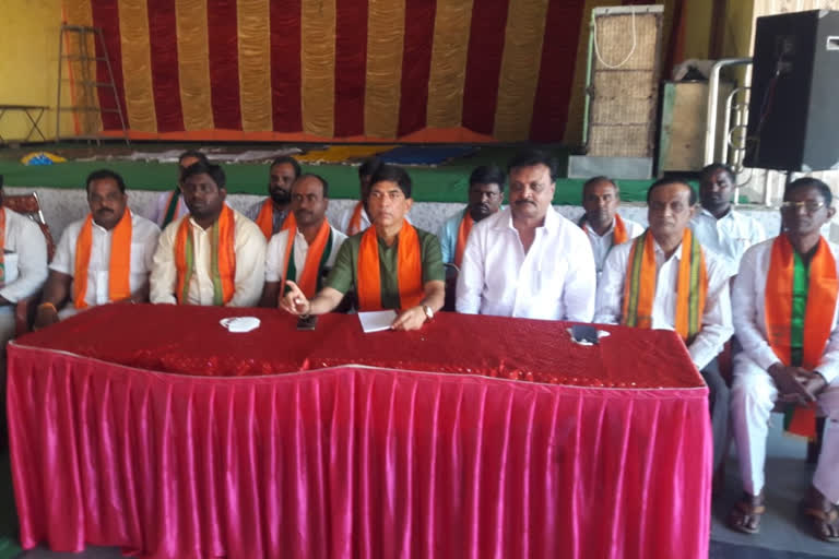 bjp leaders press meet at bodhan in nizamabad district