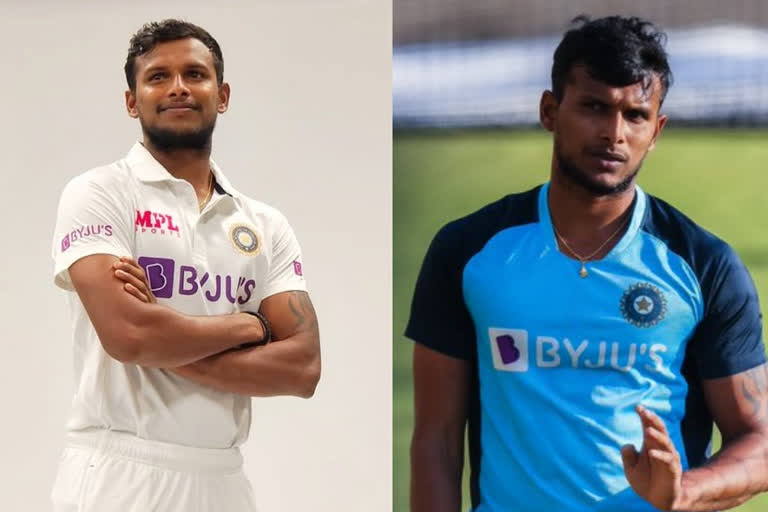 Natarajan proudly wears Team India's Test jersey