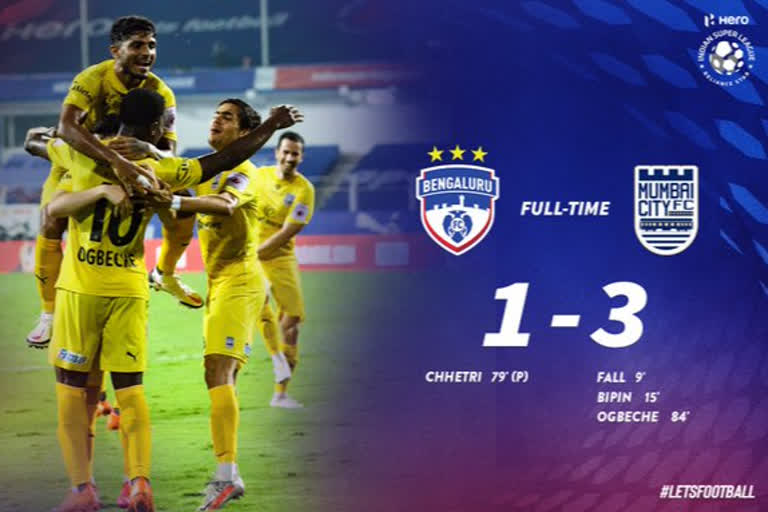 Mumbai city FC beat Bengaluru FC