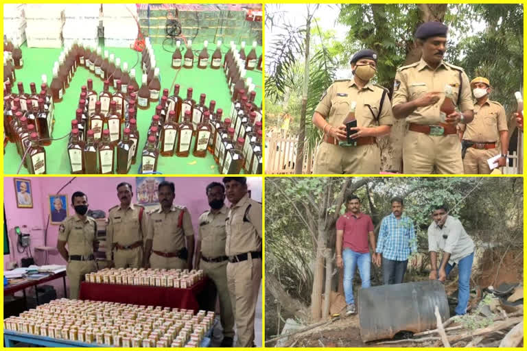 illegal-wine-caught-by-police-in-different-places in ap