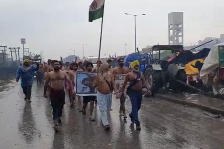 half naked farmers tikri border