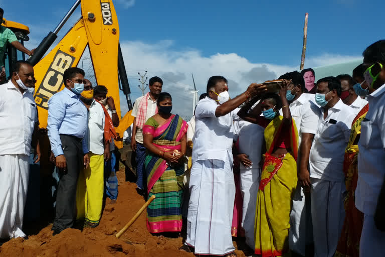 Deputy Chief Minister initiates kudimaramath works in Theni