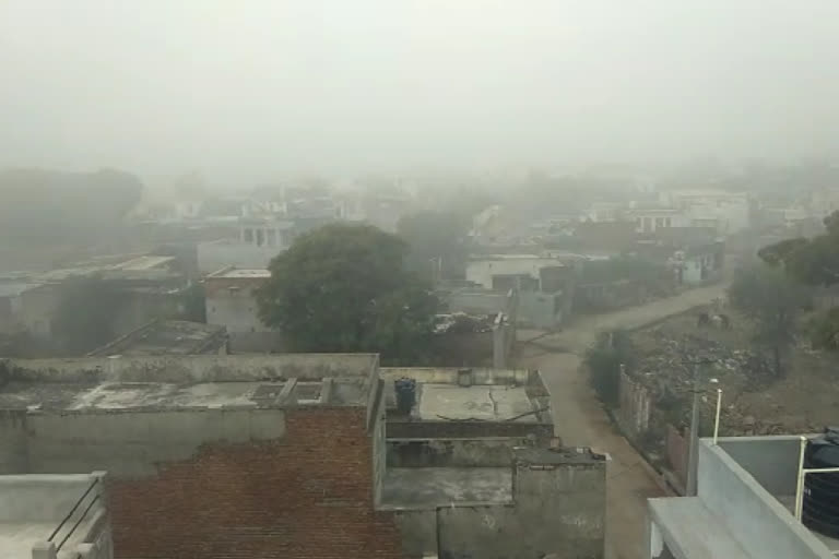 Marwar Junction covered with fog, कोहरे की जद में मारवाड़ जंक्शन