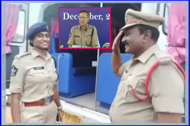 dgp gowtham sawang appreciates dsp prashanthi and her father ci shyamsunder