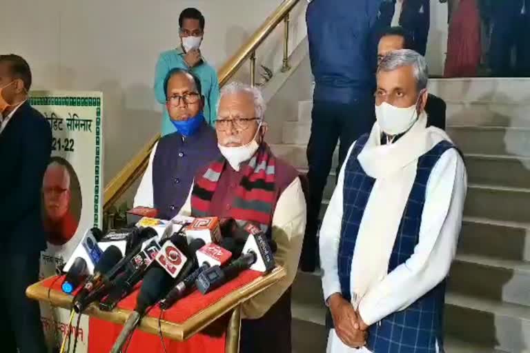 cm manohar lal on farmers protest