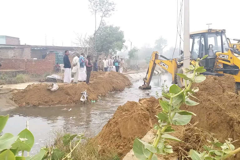 میوات: نہر ٹوٹنے کی وجہ سے سیلاب جیسا نظارا