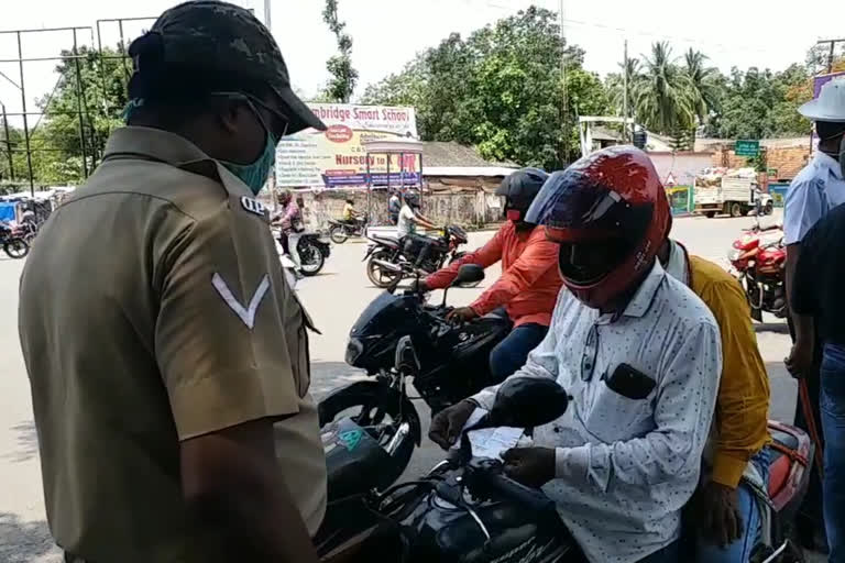 Strict traffic checking in Mayurbhanj