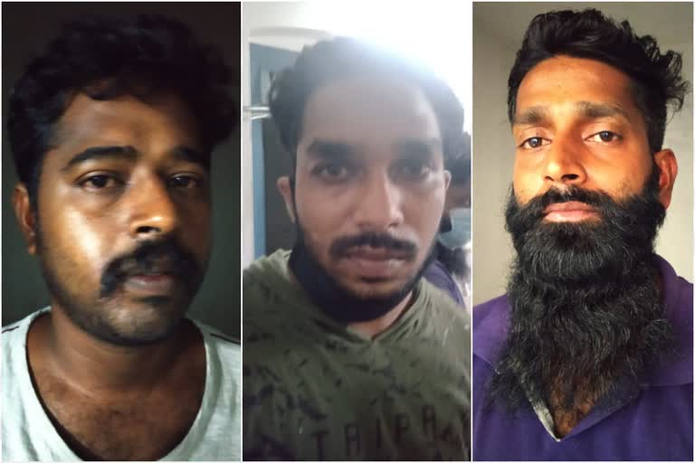 three arrested in the case of stealing chain  stealing chain in kollam  kollam crime  ബൈക്കിലെത്തി മാലപൊട്ടിച്ച കേസിലെ പ്രതികൾ പിടിയിൽ  ബൈക്കിലെത്തി മാലപൊട്ടിച്ചു  കൊല്ലം ക്രൈം