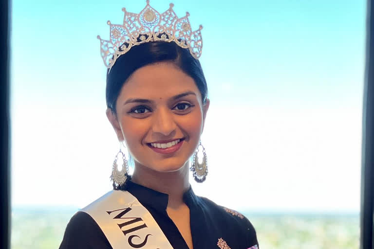 Shrutika Mane of Thane became the winner of Australia Miss India