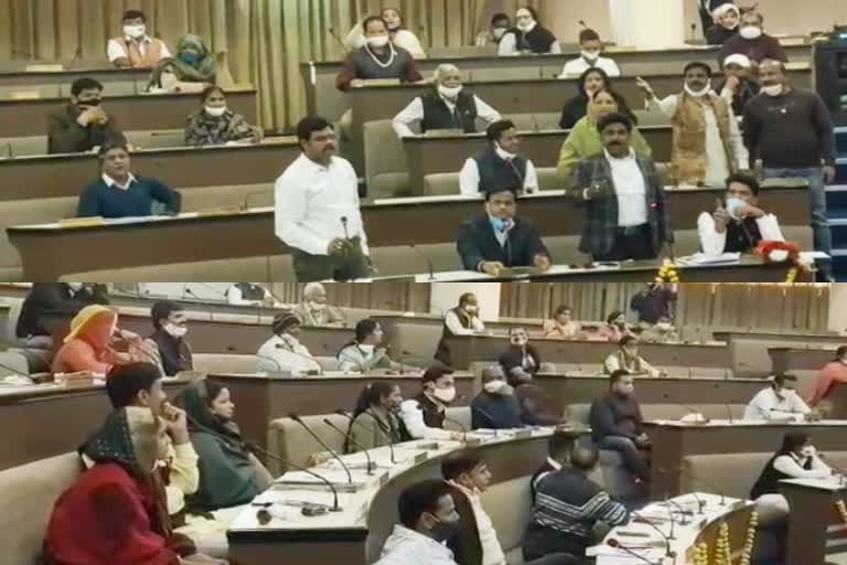 Uproar in first board meeting, kota latest news, सफाई कर्मचारियों के बंटवारे को लेकर हंगामा, Uproar over sharing of sanitation workers, कोटा हिंदी न्यूज, कोटा उत्तर नगर निगम