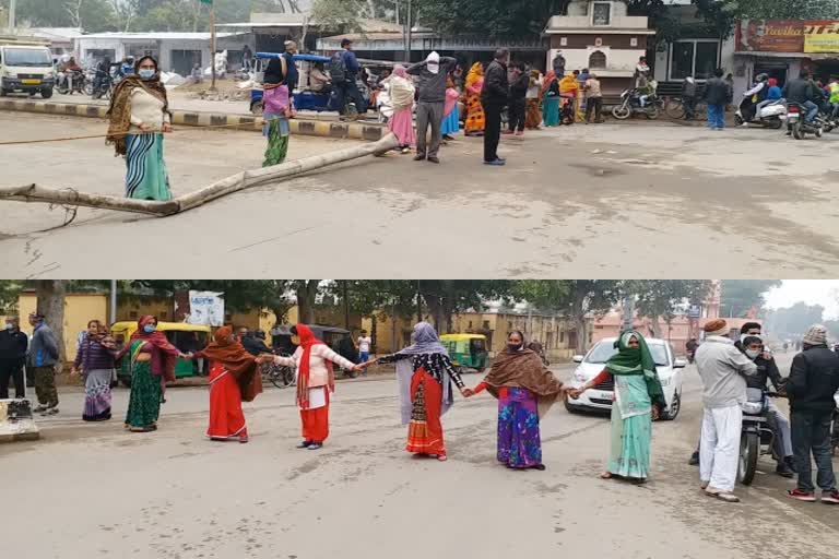 water problem in alwar, people blocked intersection, alwar news, People living in ward number 25,  अलवर न्यूज, पानी की समस्या, पानी की समस्या से लोग परेशान, वार्ड नंबर 25 में पानी की समस्या, अलवर में पानी की समस्या