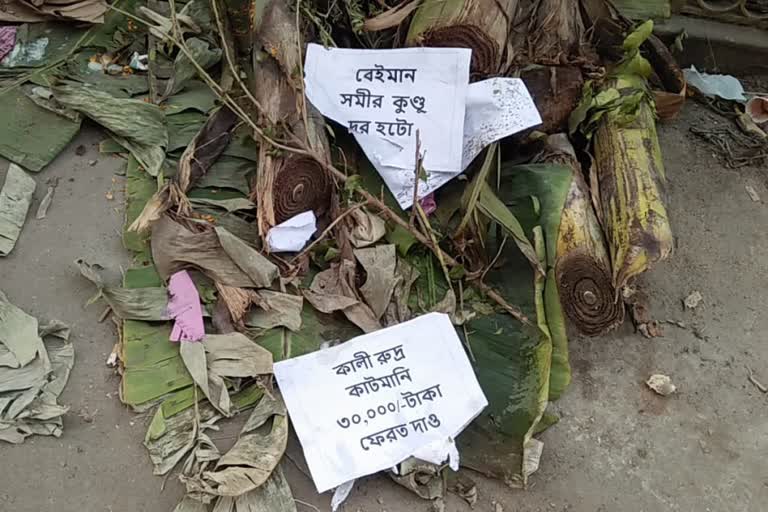 cut money poster against two tmc leader