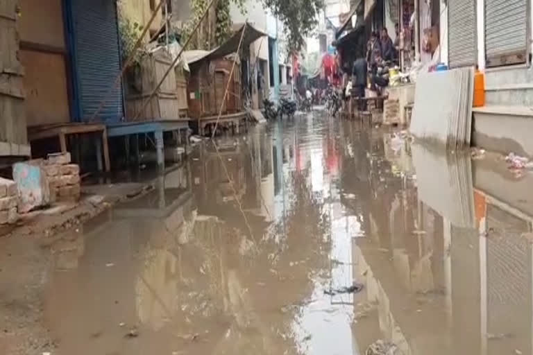 Dirty water logging in Ramgarh, Alwar news