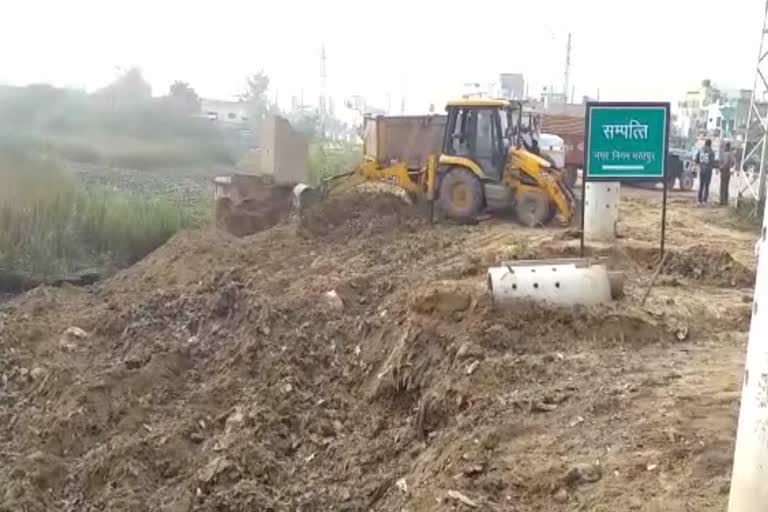 Encroachment on CFCD, Illegal Occupation in Bharatpur