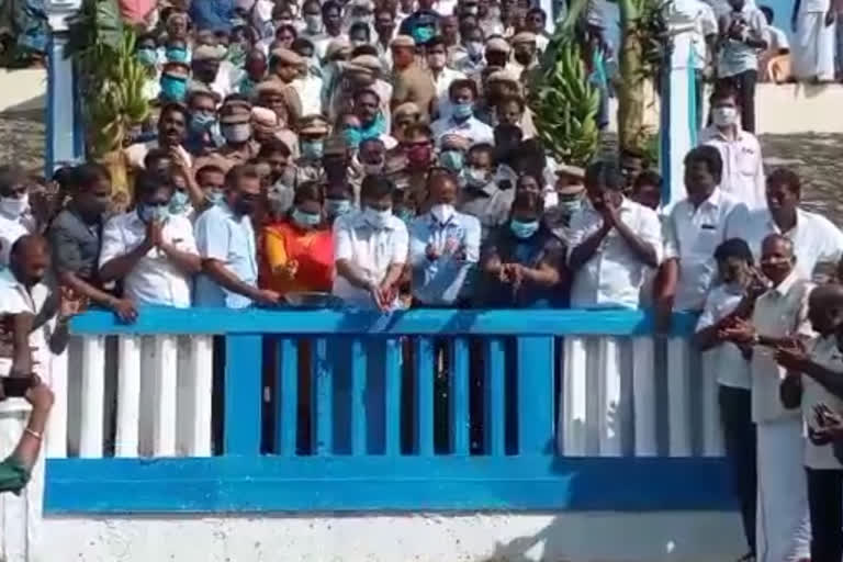 minister c.ve.sanmugam opening veedur dam for cultivation