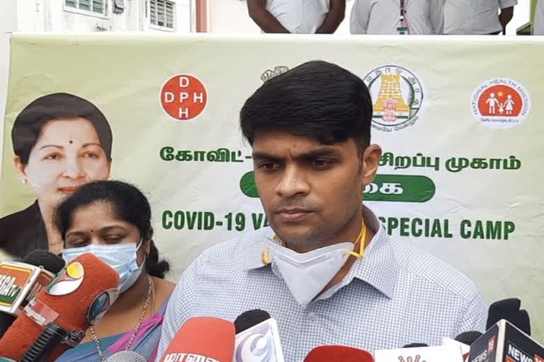 thiruvannamalai collector press meet, கரோனா தடுப்பூசி ஒத்திகை , ஆய்வு மேற்கொண்ட சந்தீப் நந்தூரி, மாவட்ட ஆட்சியர் சந்தீப் நந்தூரி பேட்டி, திருவண்ணாமலை அரசு மருத்துவக் கல்லூரி மருத்துவமனை, திருவண்ணாமலை செய்திகள், thiruvannamalai news, covid vaccine dry run, covid vaccine trials