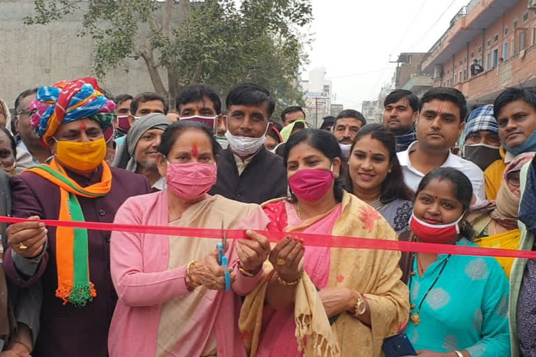 दौसा की ताजा हिंदी खबरें,Foundation Stone of Krishi Mandi Road