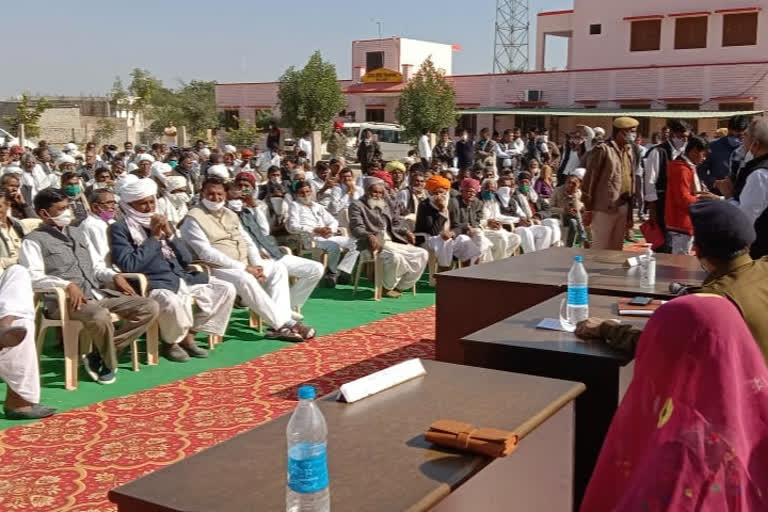 Forest Minister Sukhram Bishnoi, Minister Sukhram Bishnoi in Jalore, Minister Sukhram held public hearing