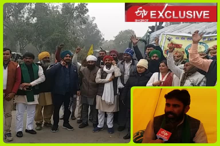 Bharatiya Kisan Union Bhanu State President Yogesh Pratap Singh on tractor parade on 26 January