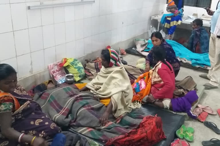 hospital administration not provided bed of patients in hospital after patient after tubal ligation in the hospital gaya