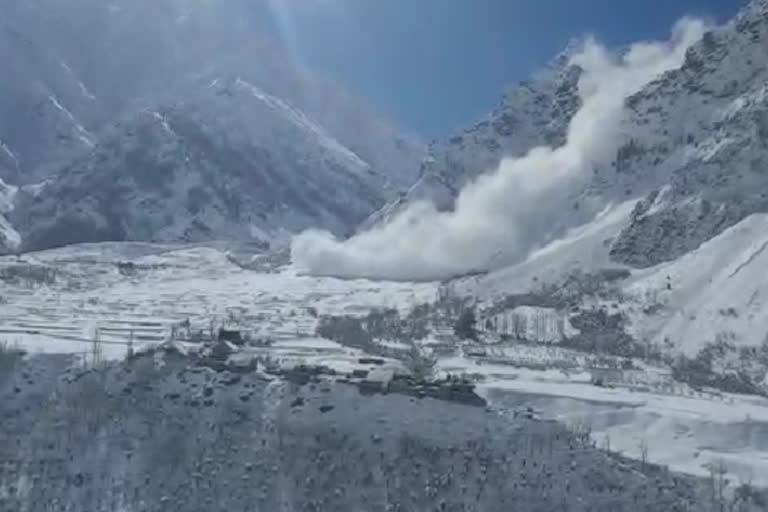 snow storm start in Lahaul Spiti after snowfall