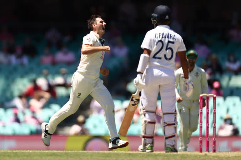 India all out for 244 on Day 3 of third Test against Australia