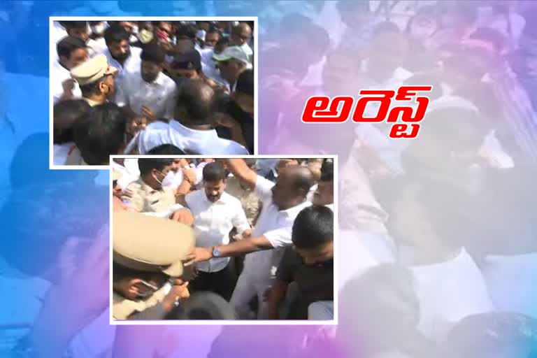 tension-at-lbnagar-twin-reservoirs-opening-congress-mp-revanth-reddy-arrest